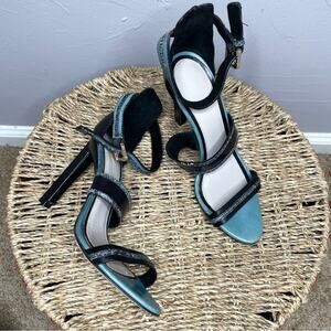 JASON WU Snakeskin Leather Strappy Heels Womens Size 36.5 Italy Party Elevated